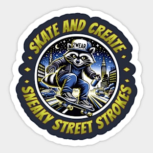 Sneaky Street Strokes Sticker